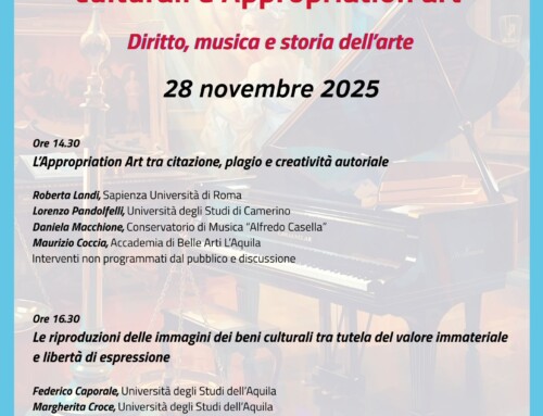 Riuso delle immagini dei beni culturali e Appropriation Art. Diritto, musica e storia dell’arte.
