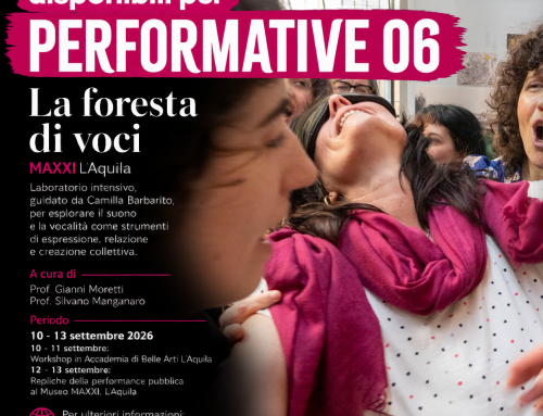 Ultimi posti disponibili per “La foresta di voci” – PERFORMATIVE 06, MAXXI L’Aquila